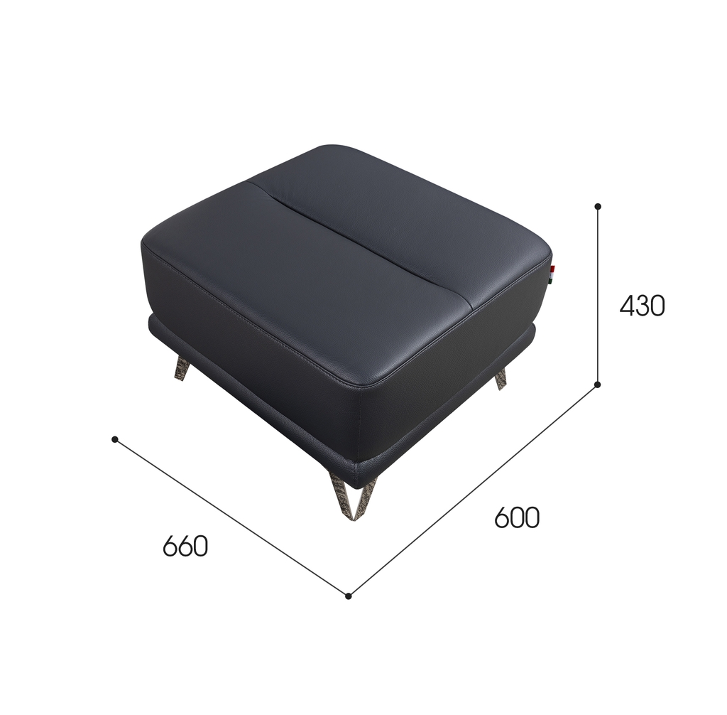 GHẾ ĐÔN SOFA IRIS (DA BÒ)(Hàng Trưng Bày)