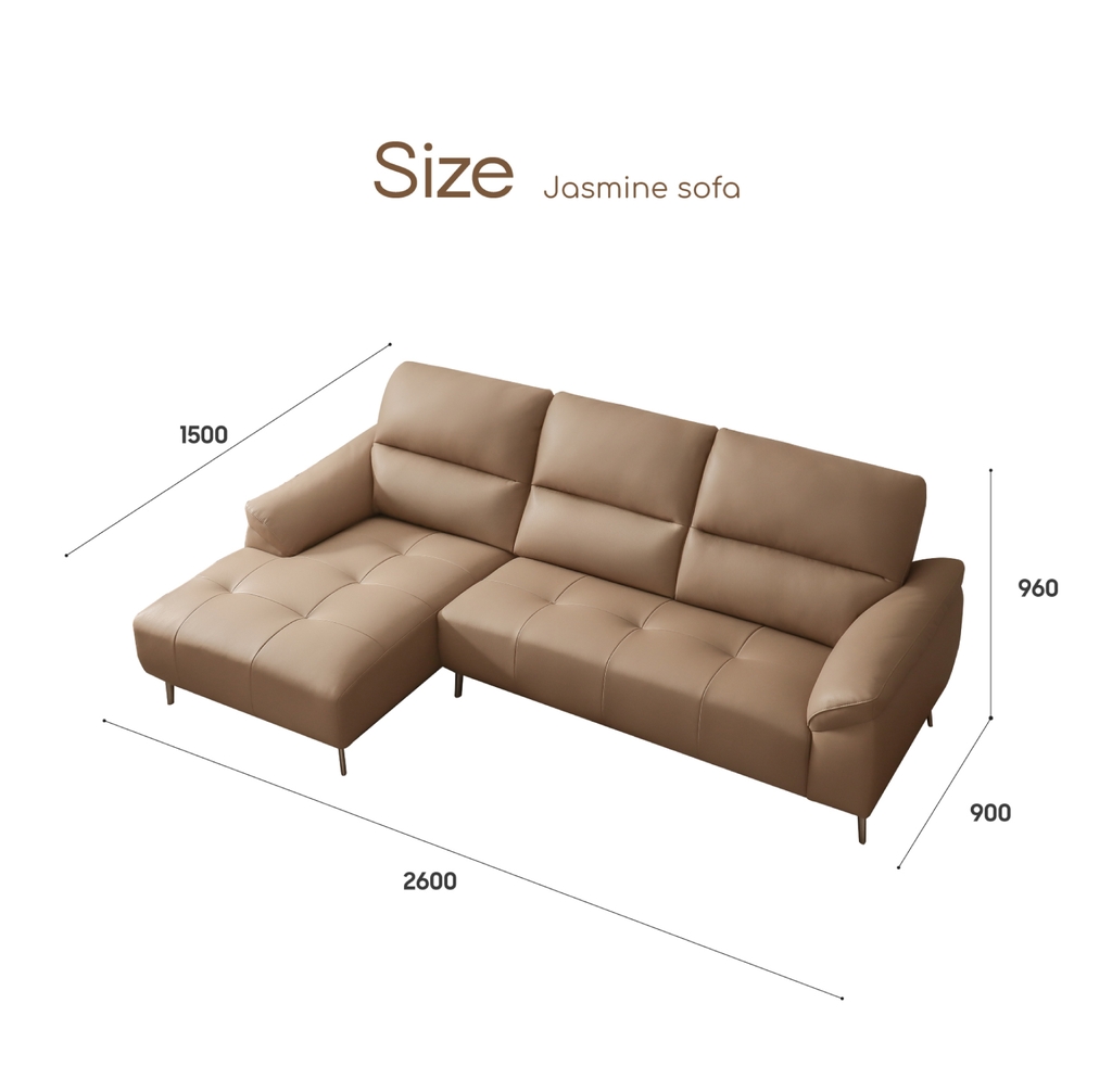 SOFA DA JASMINE TRƯỜNG KỶ