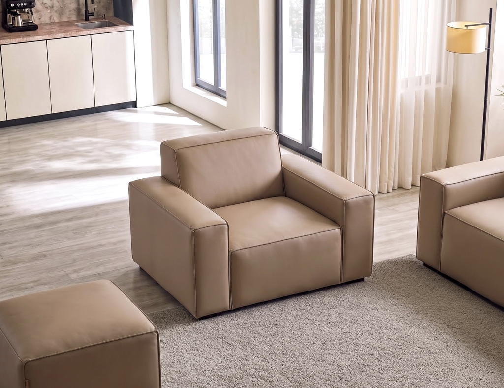 SOFA DA SILICONE MODERO 1 CHỖ