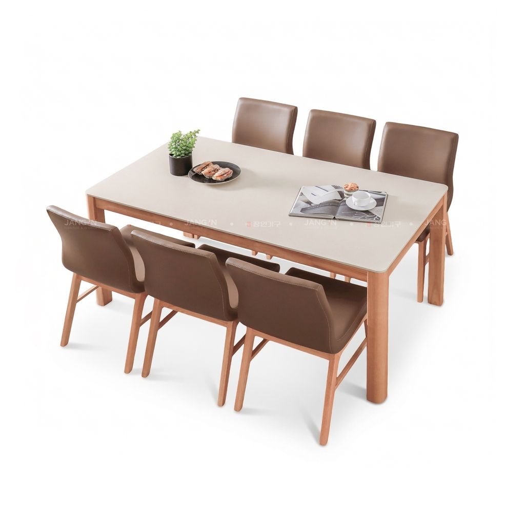 BỘ BÀN ĂN CERAMIC 6 CHỖ NORDIC