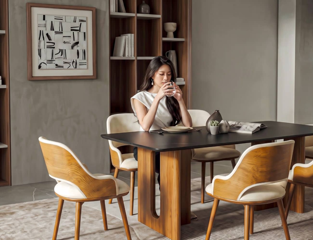 BÀN ĂN ĐÁ CERAMIC PRESTON 8 CHỖ
