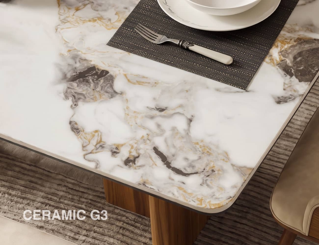 BỘ BÀN ĂN ĐÁ CERAMIC 8 CHỖ PRESTON