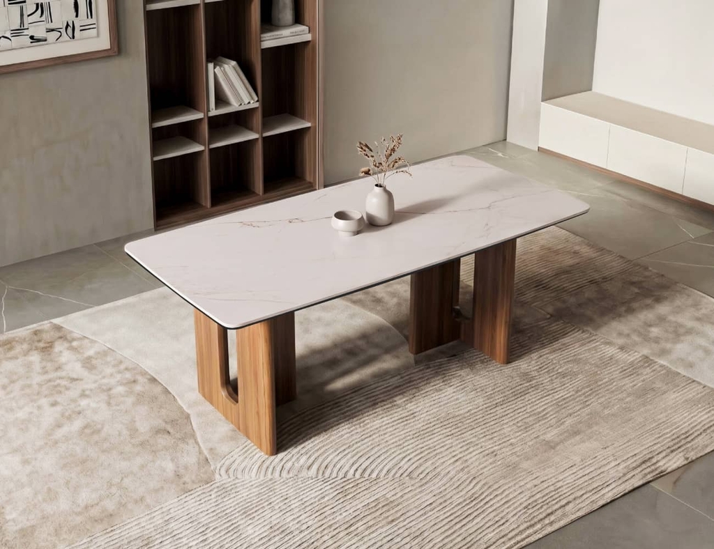 BÀN ĂN ĐÁ CERAMIC PRESTON 8 CHỖ