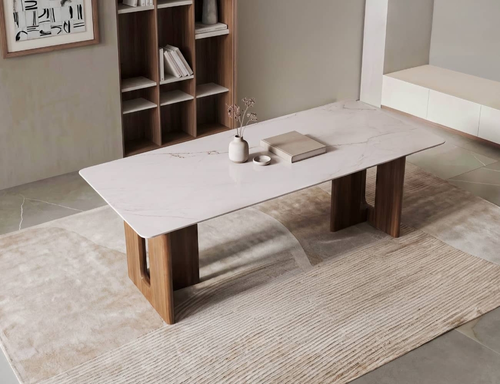 BÀN ĂN ĐÁ CERAMIC PRESTON 8 CHỖ
