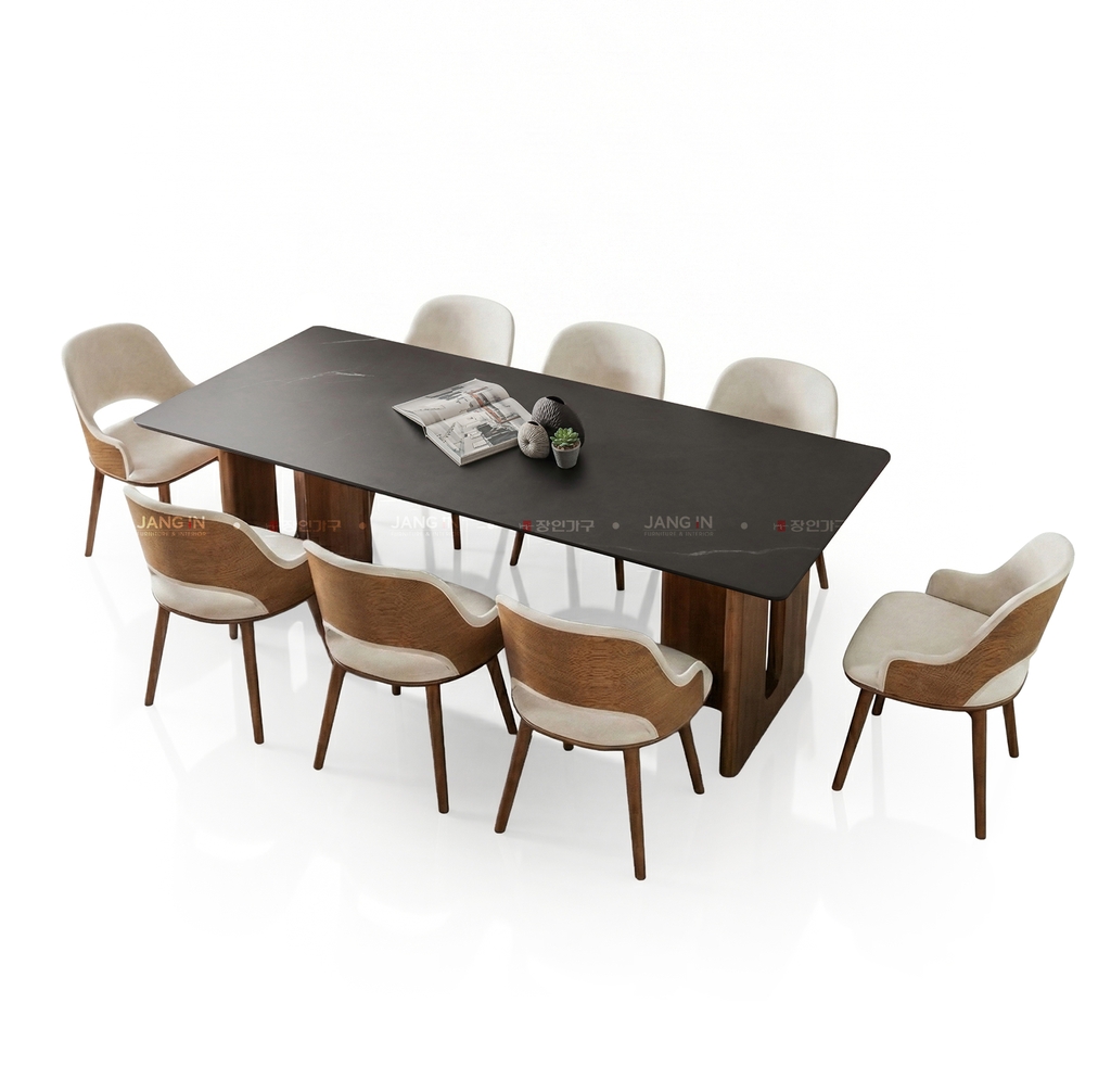 BỘ BÀN ĂN ĐÁ CERAMIC 8 CHỖ PRESTON
