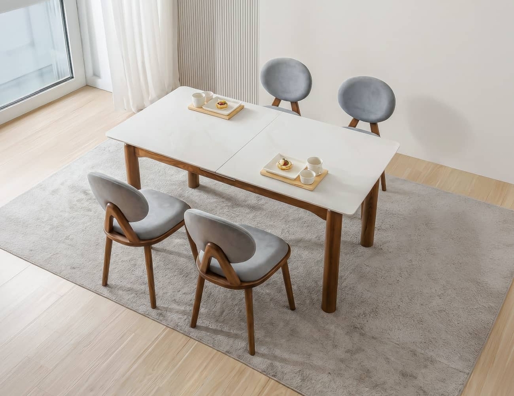 BỘ BÀN ĂN CERAMIC MỞ RỘNG STELLA