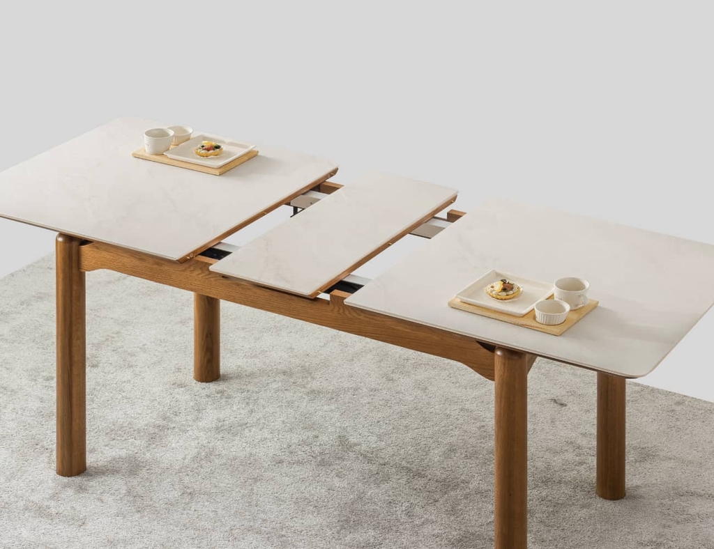 BÀN ĂN CERAMIC PORCELAIN MỞ RỘNG STELLA 4 CHỖ