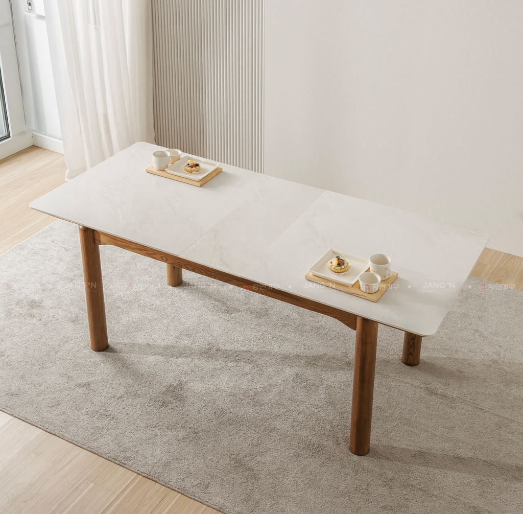 BÀN ĂN CERAMIC PORCELAIN MỞ RỘNG STELLA