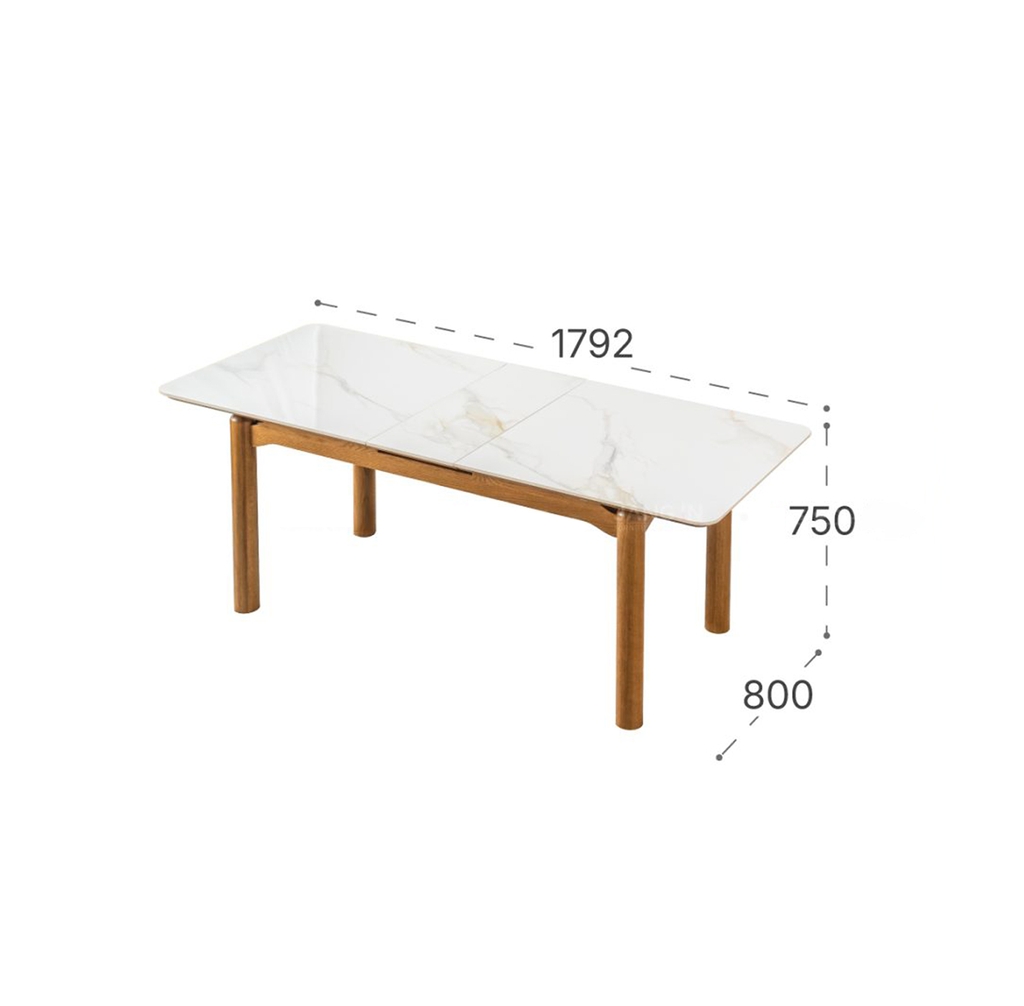 BÀN ĂN CERAMIC MỞ RỘNG STELLA