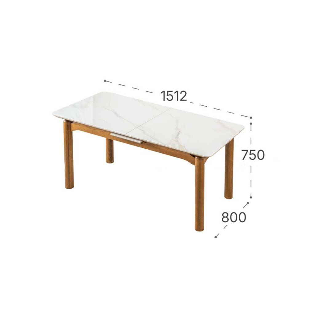 BÀN ĂN CERAMIC MỞ RỘNG STELLA