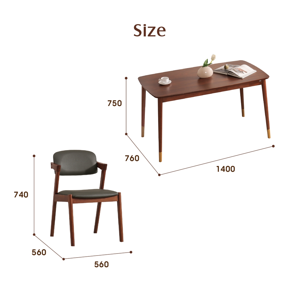 BỘ BÀN ĂN GỖ VALUE(1400)