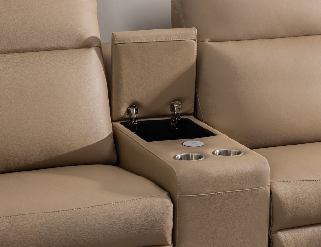 SOFA DA THƯ GIÃN VIENNA 3 CHỖ NOMAD + BÀN LƯU TRỮ