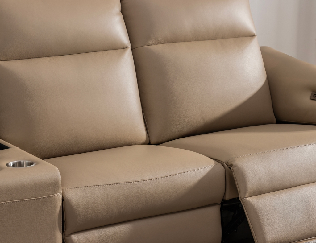 SOFA DA THƯ GIÃN VIENNA 4 CHỖ NOMAD+ BÀN LỮU TRỮ