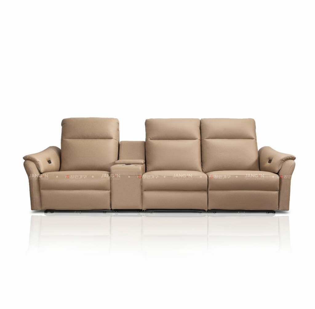 SOFA DA THƯ GIÃN VIENNA 4 CHỖ NOMAD+ BÀN LỮU TRỮ