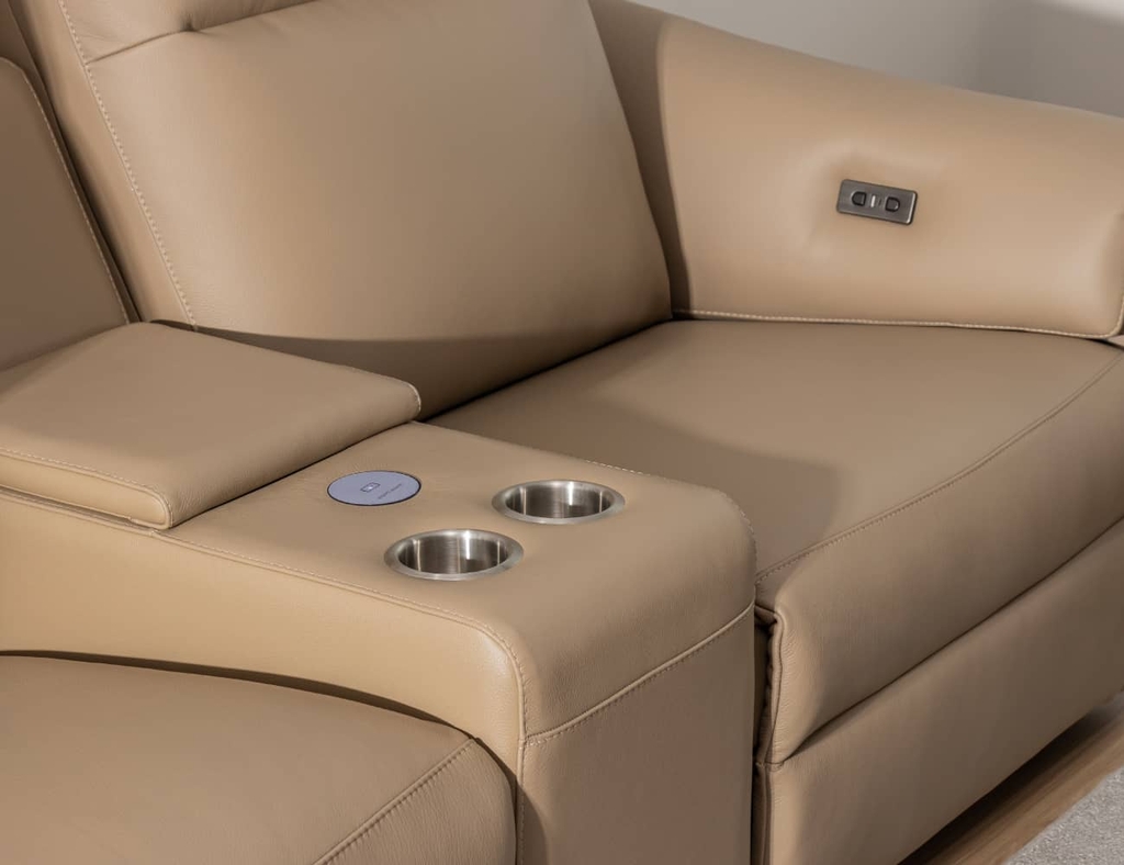 SOFA DA THƯ GIÃN VIENNA 3 CHỖ NOMAD + BÀN LƯU TRỮ