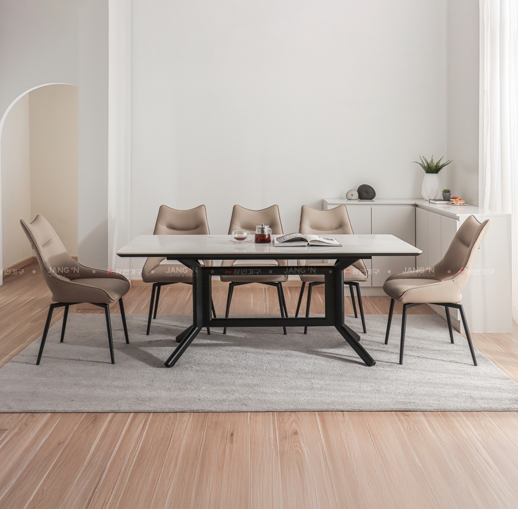 BỘ BÀN ĂN ĐÁ CERAMIC 6 CHỖ WINSTON