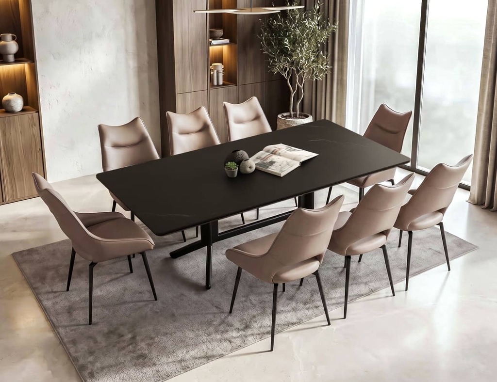 BỘ BÀN ĂN ĐÁ CERAMIC 8 CHỖ WINSTON