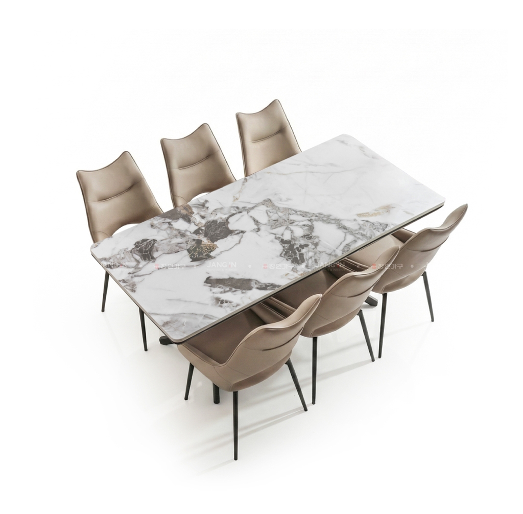 BỘ BÀN ĂN ĐÁ CERAMIC 6 CHỖ WINSTON