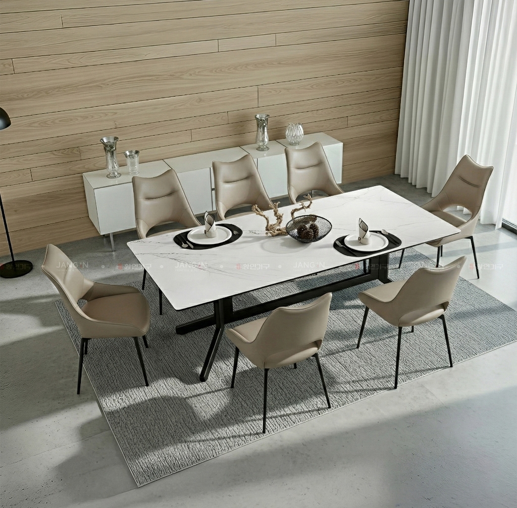 BỘ BÀN ĂN ĐÁ CERAMIC 6 CHỖ WINSTON