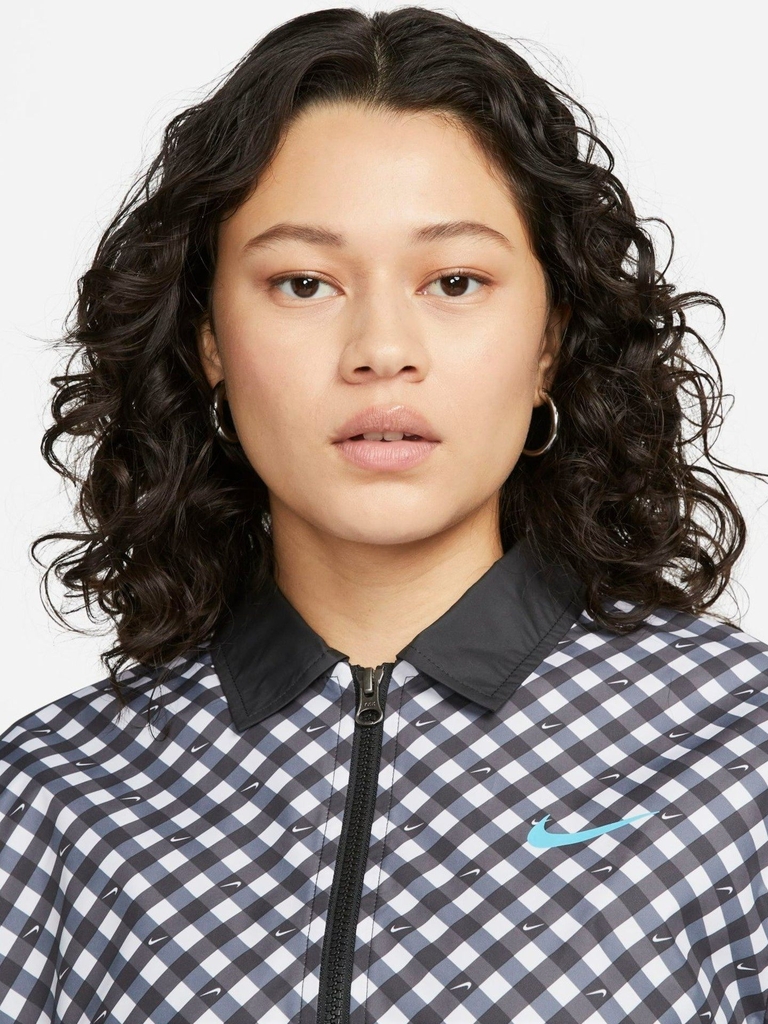 Áo Khoác NK Women's Gingham Coach Feminina Jacket