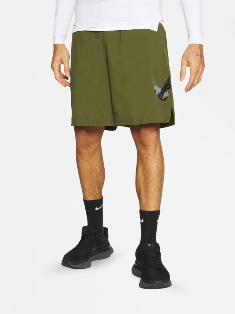 Quần Ngắn NK Flex Woven Training Big Swoosh Camo Shorts