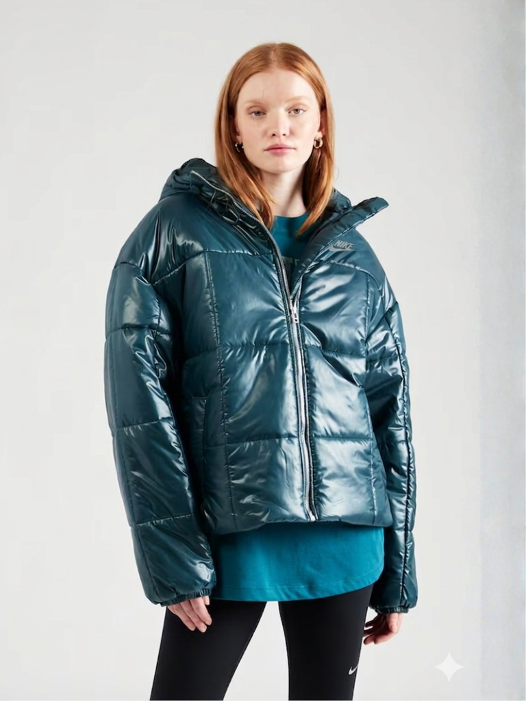 Áo Phao Sportswear Classic Puffer Shine Women's Therma-FIT Loose Jacket