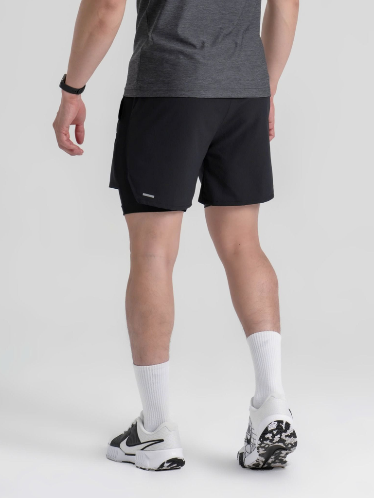 Quần Ngắn Ura Stride Hybrid Running Shorts