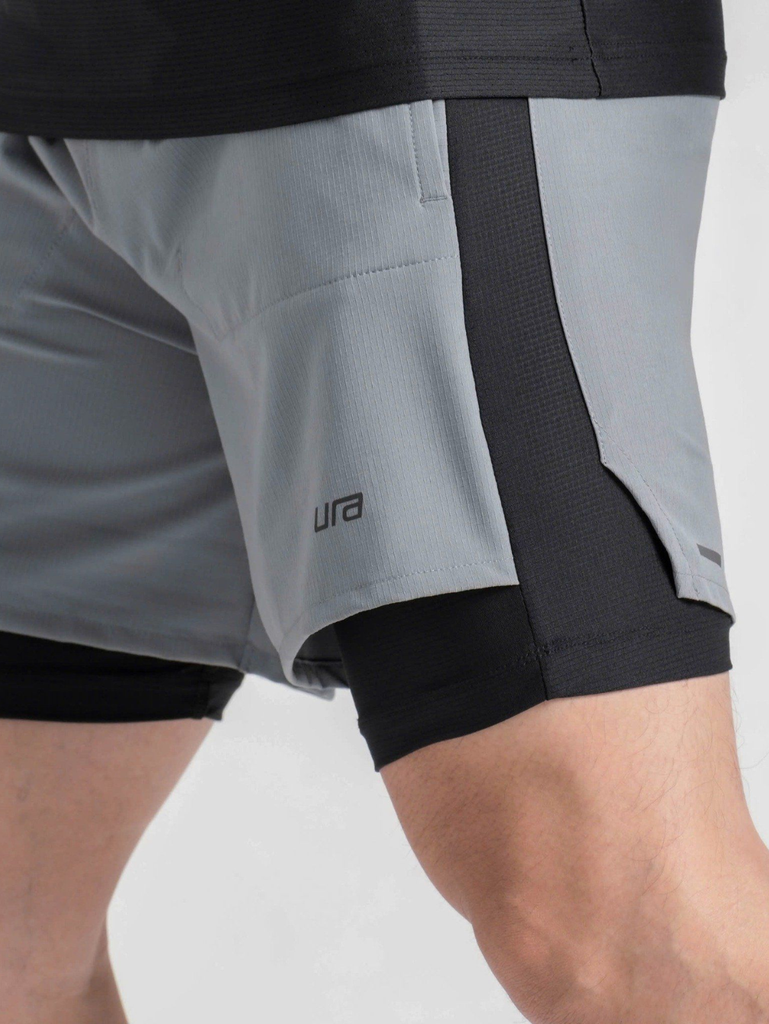 Quần Ngắn Ura Stride Hybrid Running Shorts
