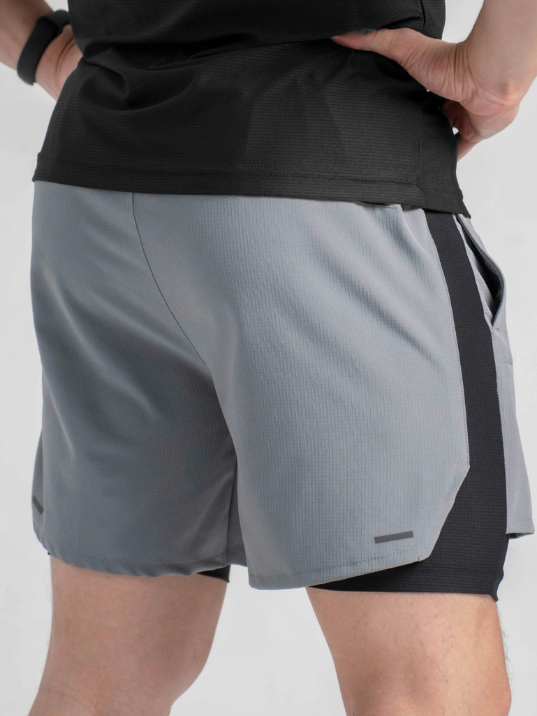 Quần Ngắn Ura Stride Hybrid Running Shorts