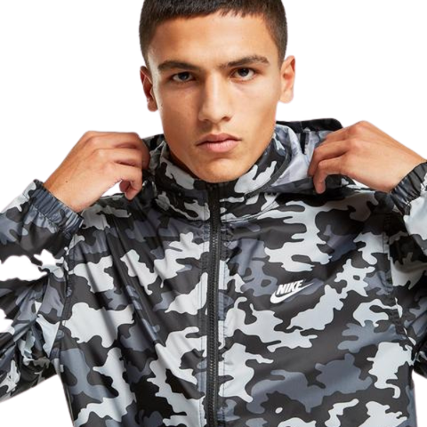 Áo Khoác NK Camo Hooded Windbreaker Jacket