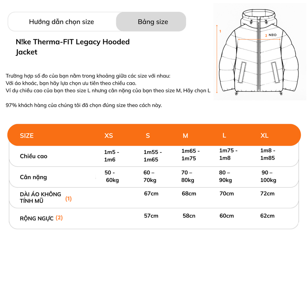 Áo Phao NK Therma-FIT Legacy Hooded Jacket