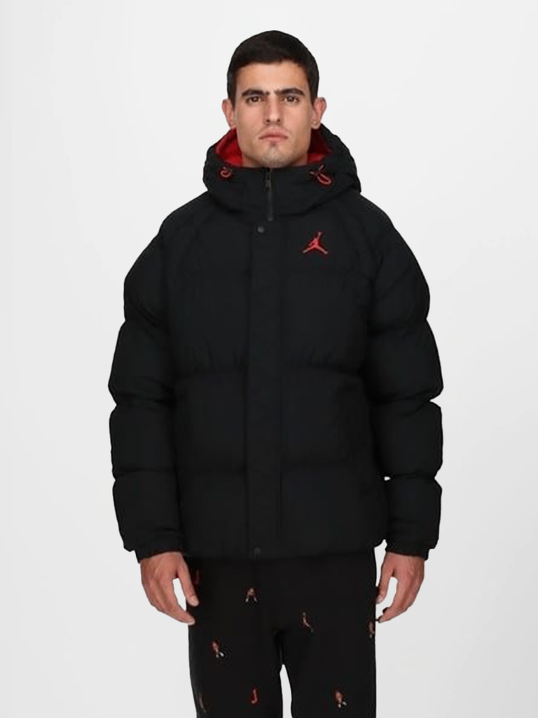 Áo Phao Air JD Wide Stripe Zipper Hooded Winter Jacket