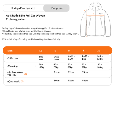 Áo Khoác NK Full Zip Woven Training Jacket