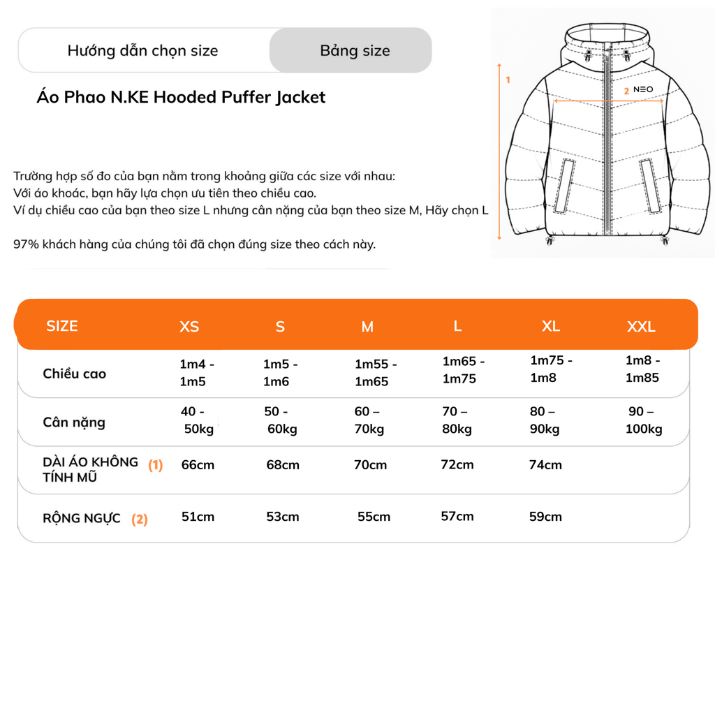 Áo Khoác NK Hooded Puffer Jacket