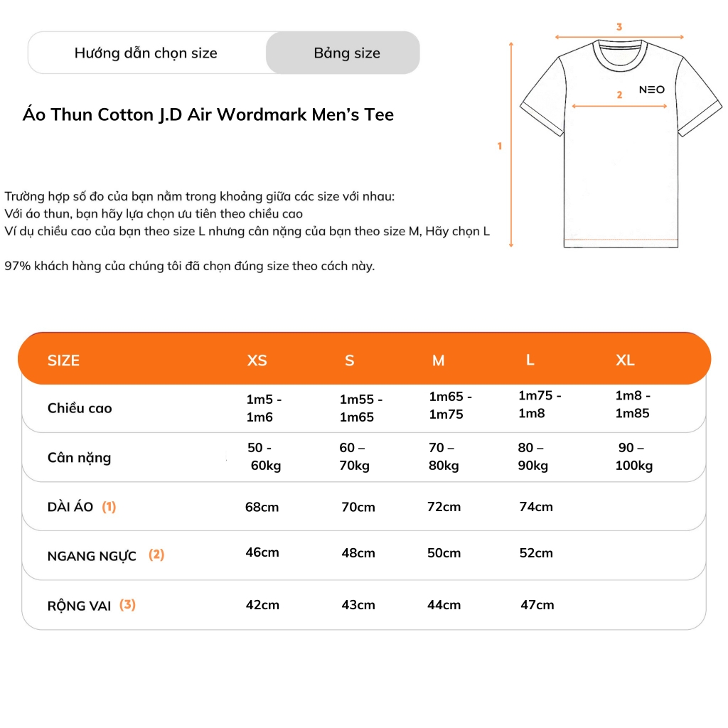 Áo Thun JD Air Wordmark Men's Tee