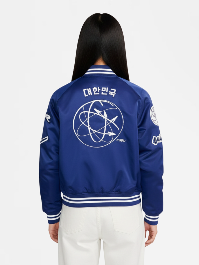 Áo Khoác NK Women's KOR Dugout Breaking Satin Jacket