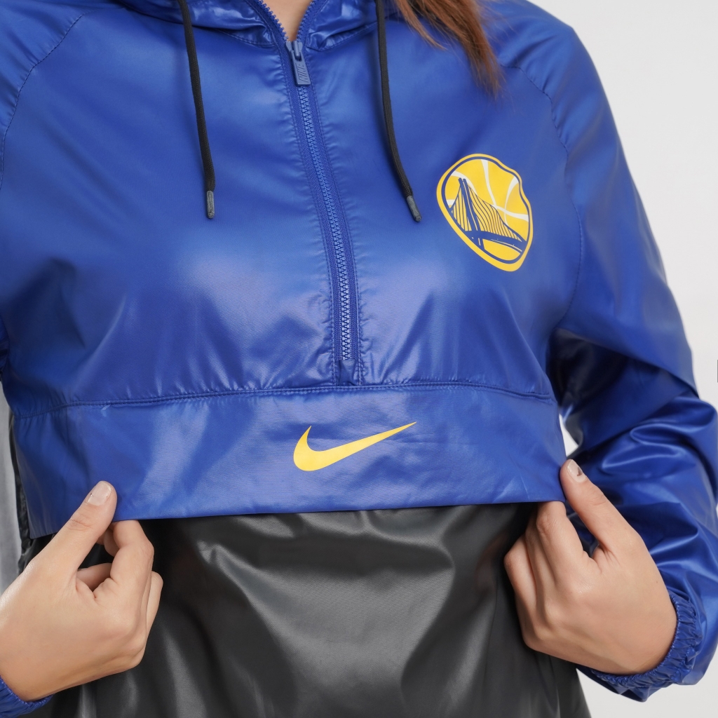 Áo Khoác NK Nba Hooded Golden State Warrior Packable Jacket