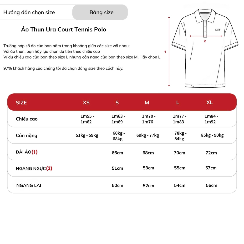 Áo Thun Ura Court Tennis Polo