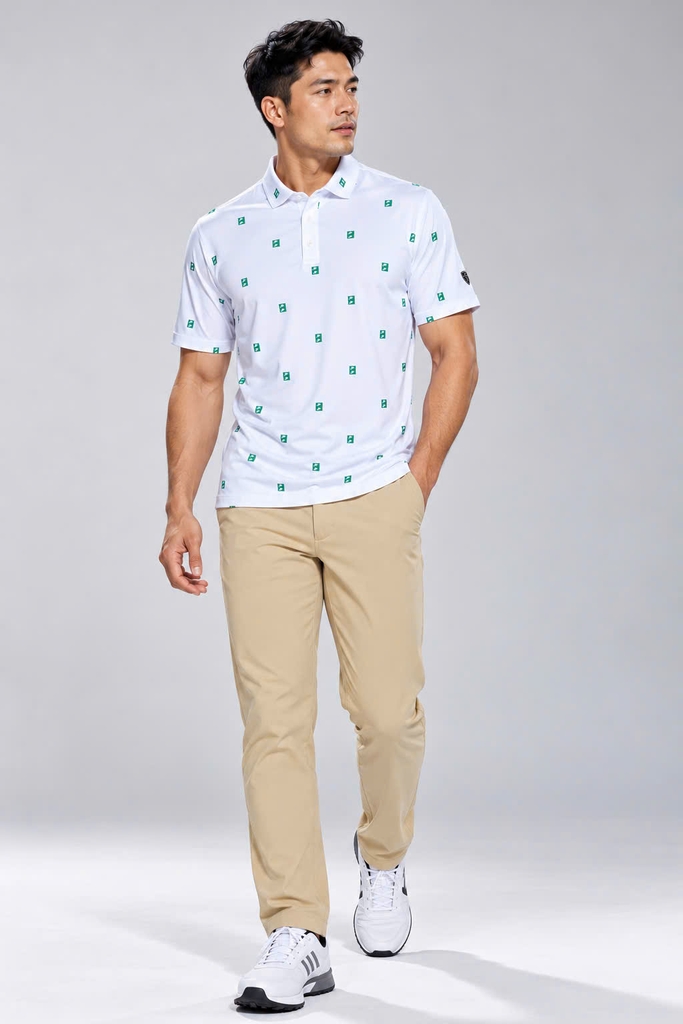 Áo Thun Dri-FIT Par 5 Icon Stack Print Polo