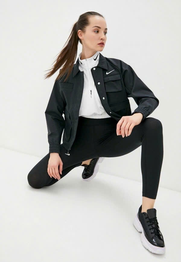 Áo Khoác NK Kadın Siyah Ceket Jacket