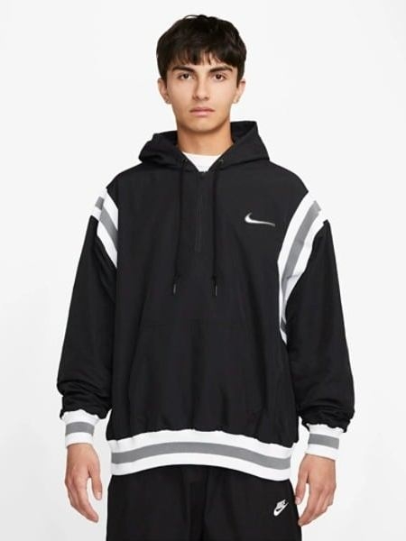 Áo Khoác NK Authentics Men's Woven Lined 1/2-Zip Hoodie