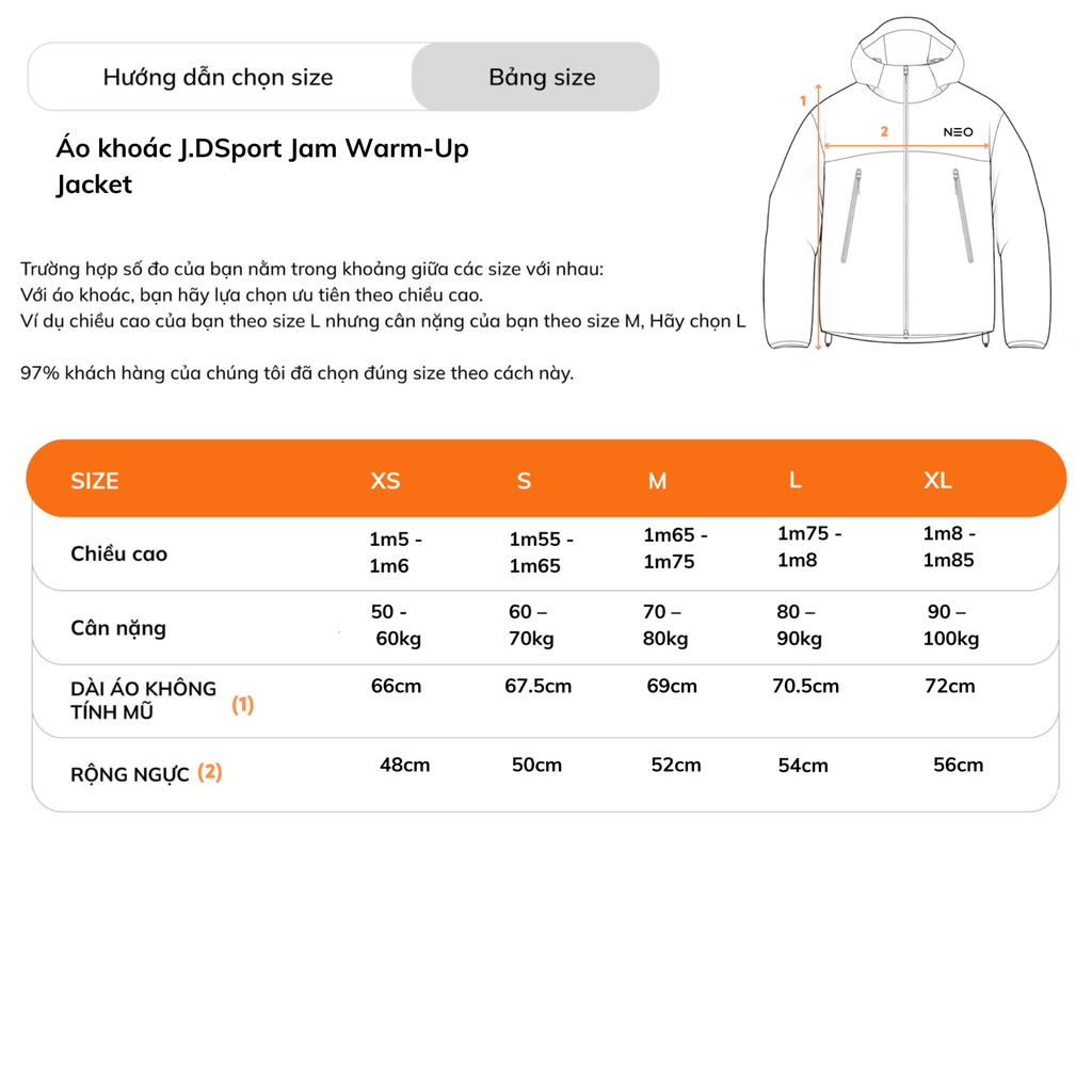 Áo Khoác JD Sport Jam Warm-Up Jacket