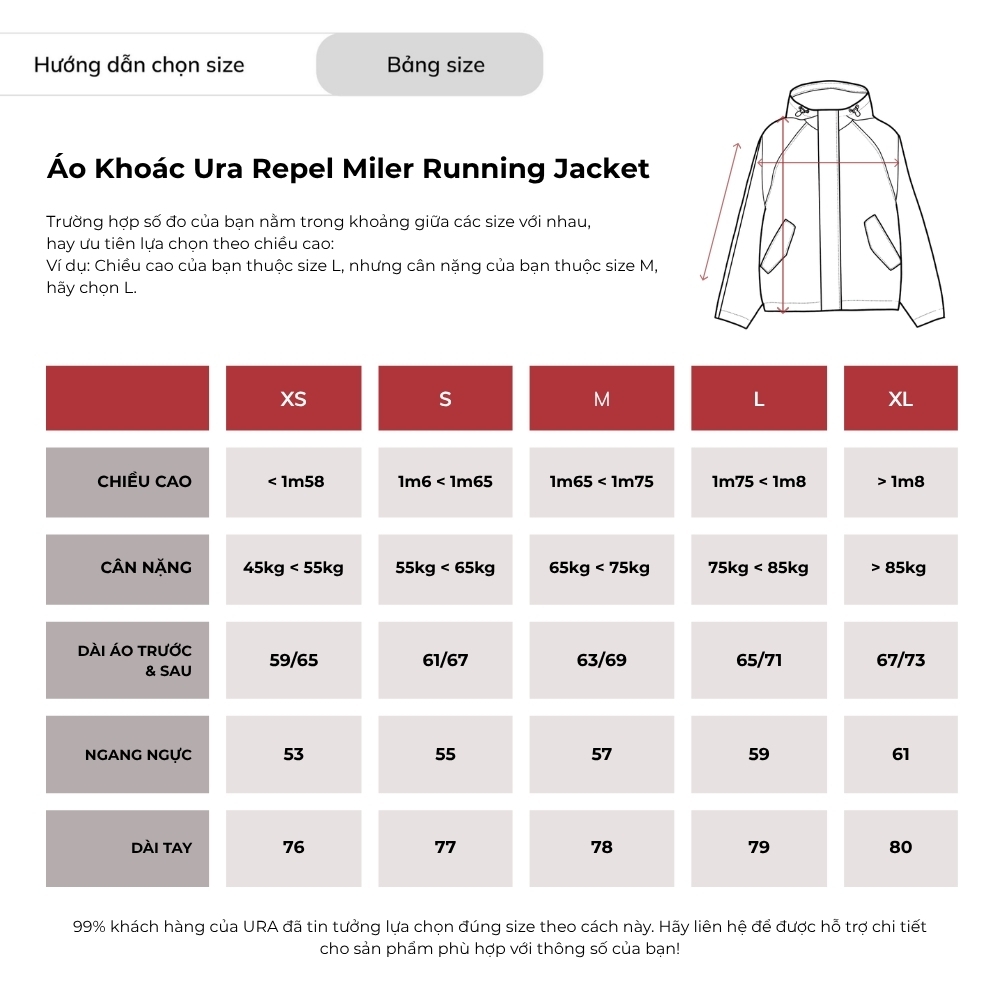 Áo Khoác Ura Repel Miler Running Jacket