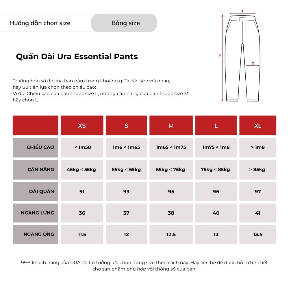 Quần Dài Ura Essential Pants