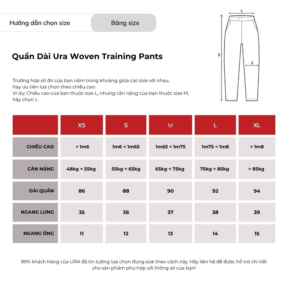 Quần Dài Ura Woven Training Pants