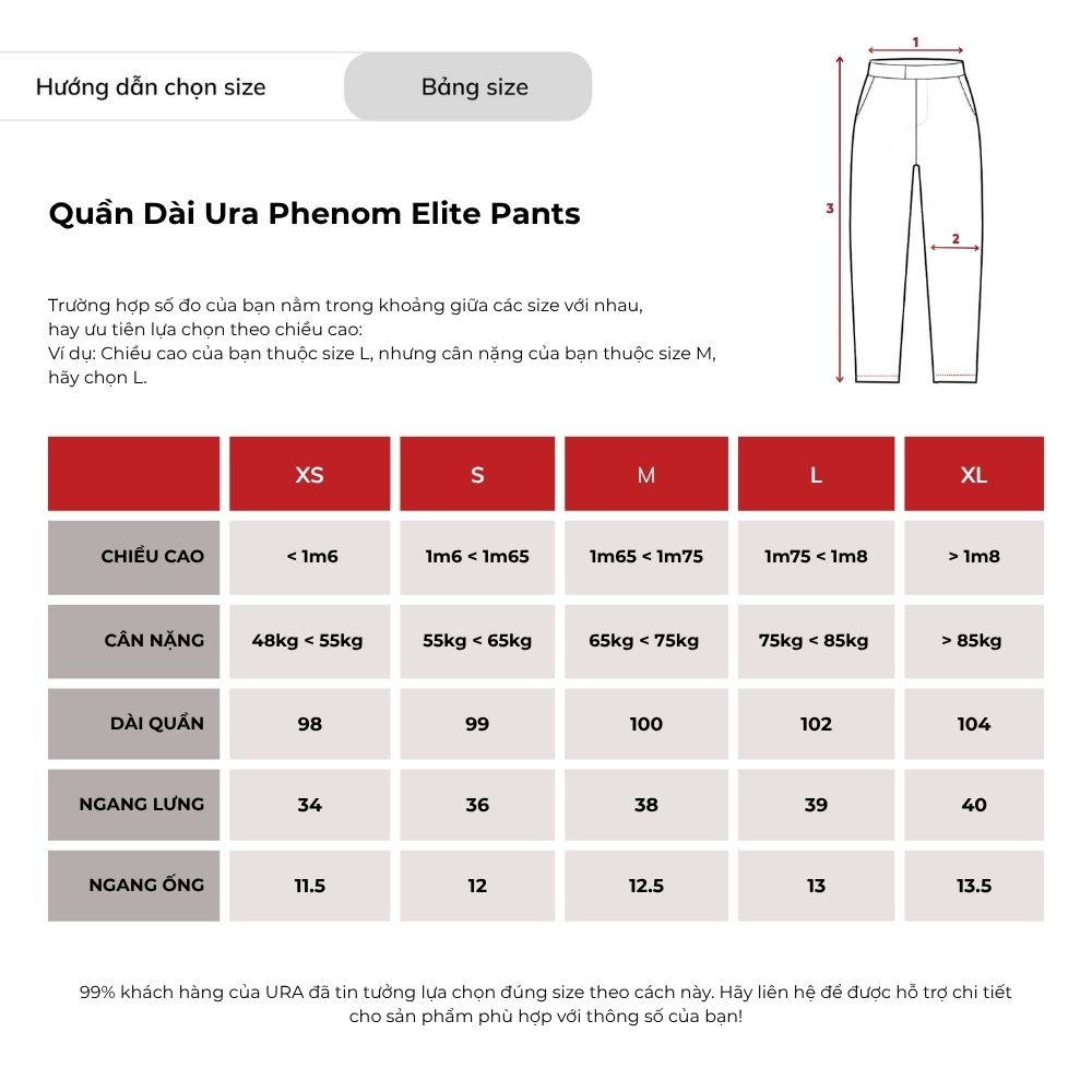 Quần Dài Ura Phenom Elite Running Pants