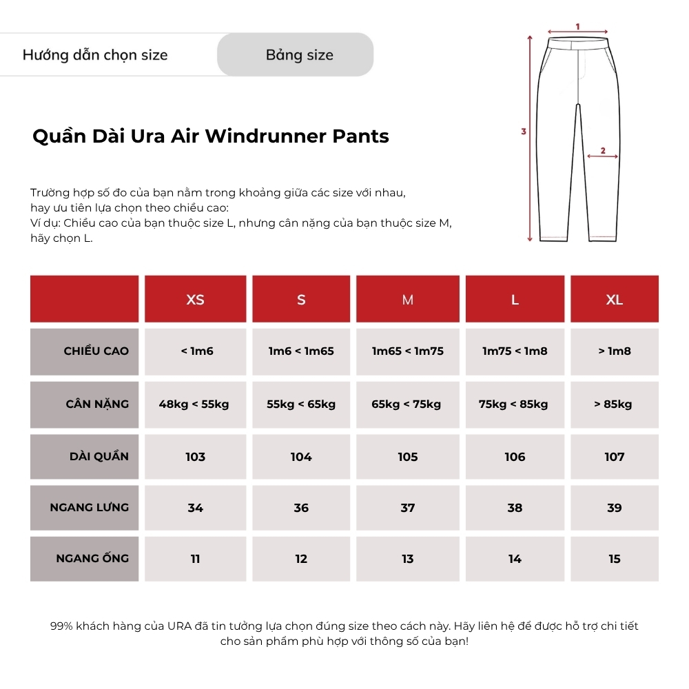 Quần Dài Ura Air Windrunner Pants