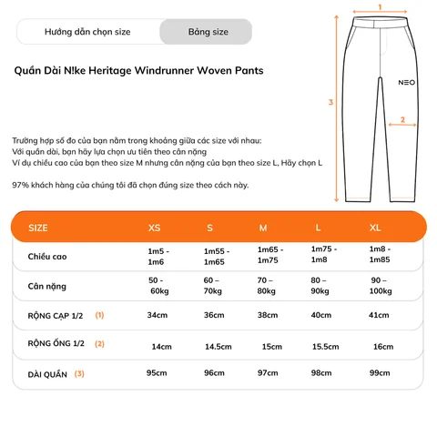 Quần Dài Heritage Windrunner Woven Pants