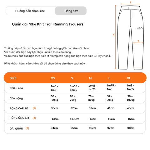 Quần Dài NK Knit Trail Running Trousers