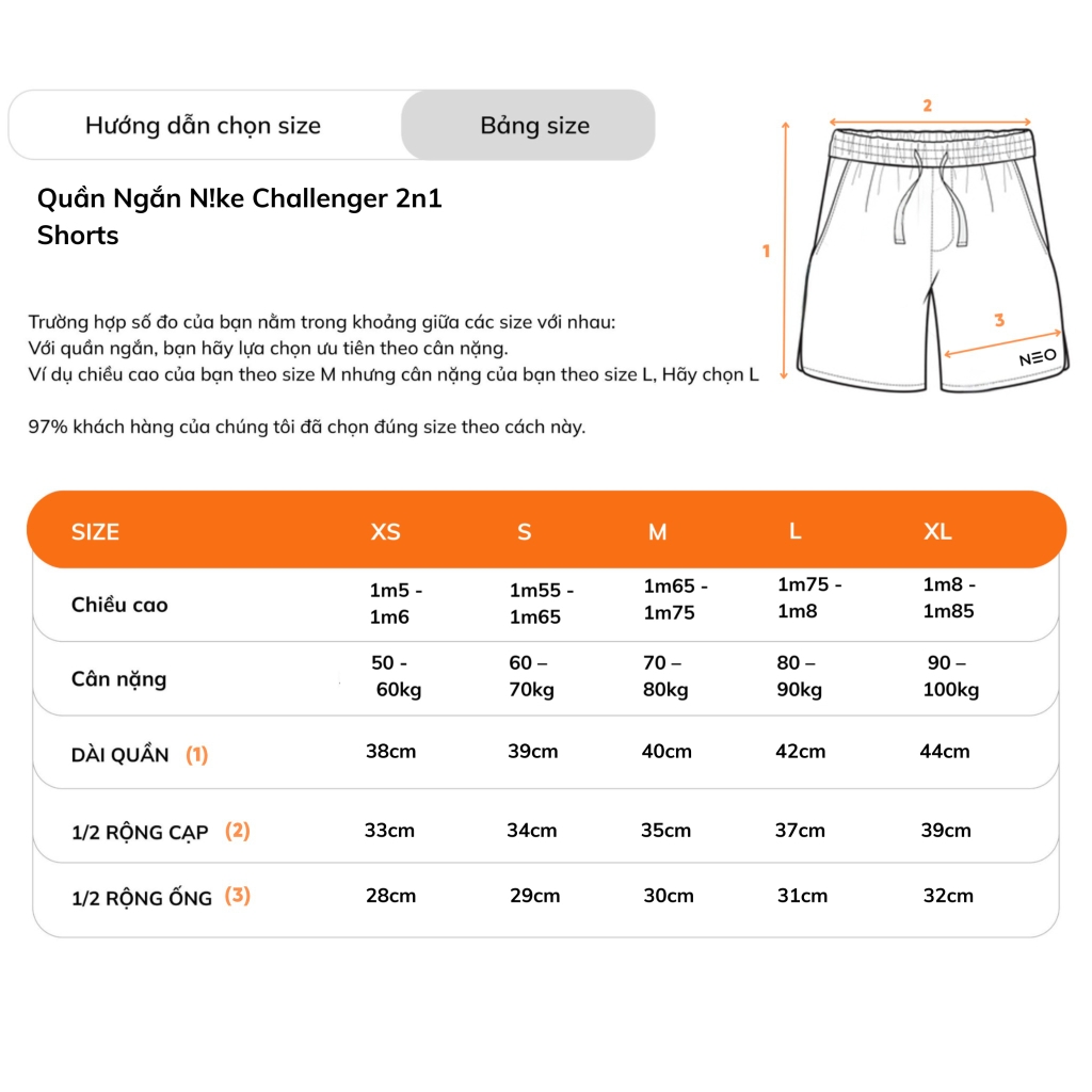 Quần Ngắn NK Challenger 2n1 Shorts